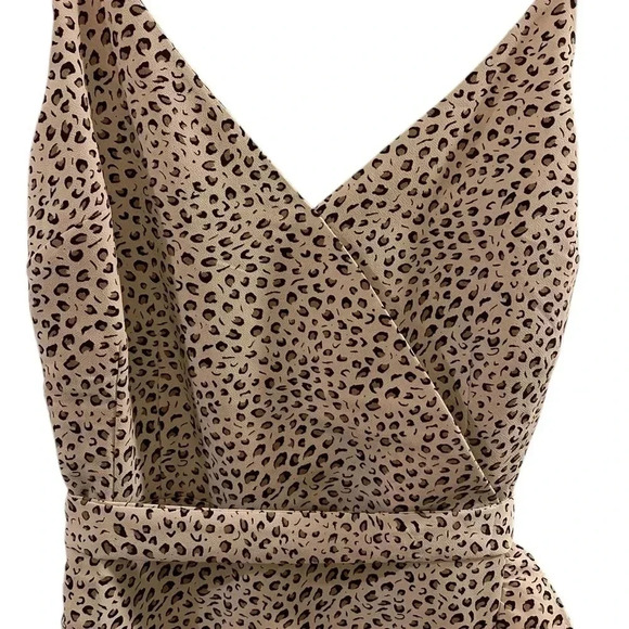 Sanctuary leopard print midi wrap dress Bianca 4 - Picture 4 of 12